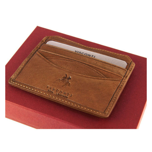 Кожаная кредитница Visconti DRW25 - Mendel (oak) 