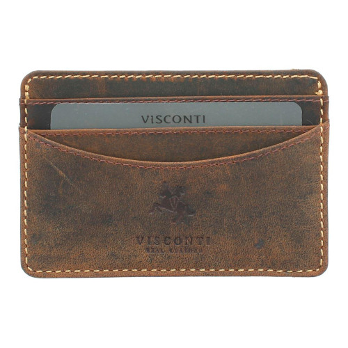 Кожаная кредитница Visconti VSL25 с RFID - (oil tan) 