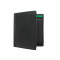 Мужской кожаный кошелек с монетницей Visconti BD22 c RFID Dr. No (Black/Cobalt/Green)