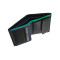 Мужской кожаный кошелек с монетницей Visconti BD22 c RFID Dr. No (Black/Cobalt/Green)