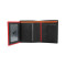 Мужской кожаный кошелек с монетницей Visconti BD22 c RFID - Dr. No  (Black/Red/Orange)