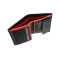 Мужской кожаный кошелек с монетницей Visconti BD22 c RFID - Dr. No  (Black/Red/Orange)