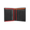 Мужской кожаный кошелек с монетницей Visconti BD22 c RFID - Dr. No  (Black/Red/Orange)