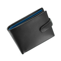 Мужской кошелек Visconti PM100 Vincent (Black/Cobalt) 