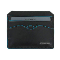Шкіряна кредитниця-кардхолдер Visconti ALP83 - Louis (italian black)