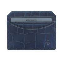 Шкіряна кредитниця-кардхолдер Visconti CR90 - Scale (blue)