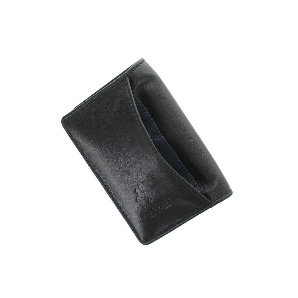 Шкіряна кредитниця Visconti VSL24 з RFID - (black/cobalt)