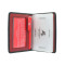 Кожаная кредитница Visconti VSL24 с RFID - (black/red) 