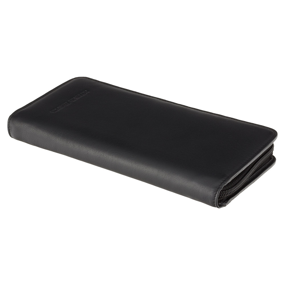 Кожаный кошелек для путешествий (тревелер) Visconti 1157 Polo (Black)