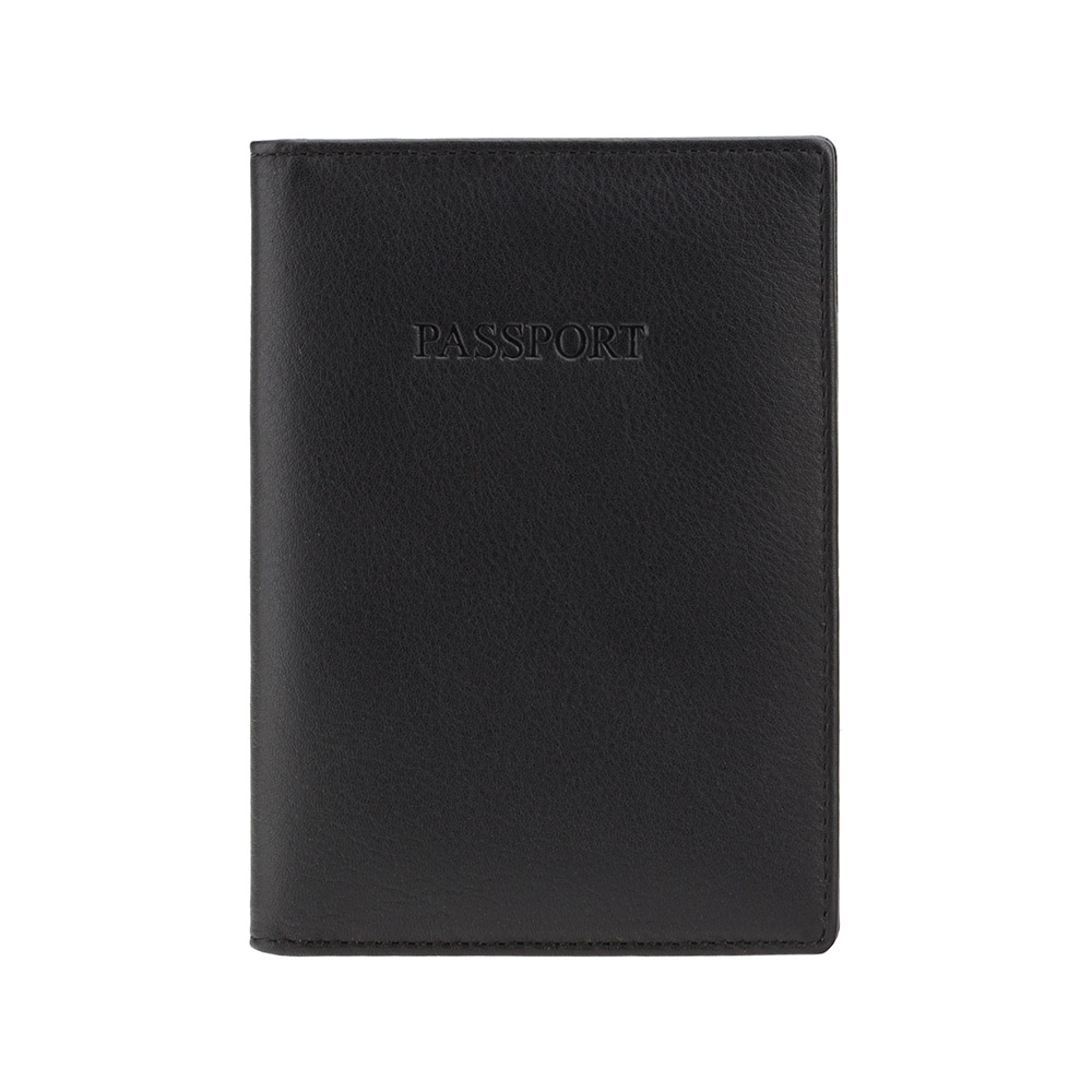 Кожаная обложка для паспорта Visconti 2201 - Polo (black)
