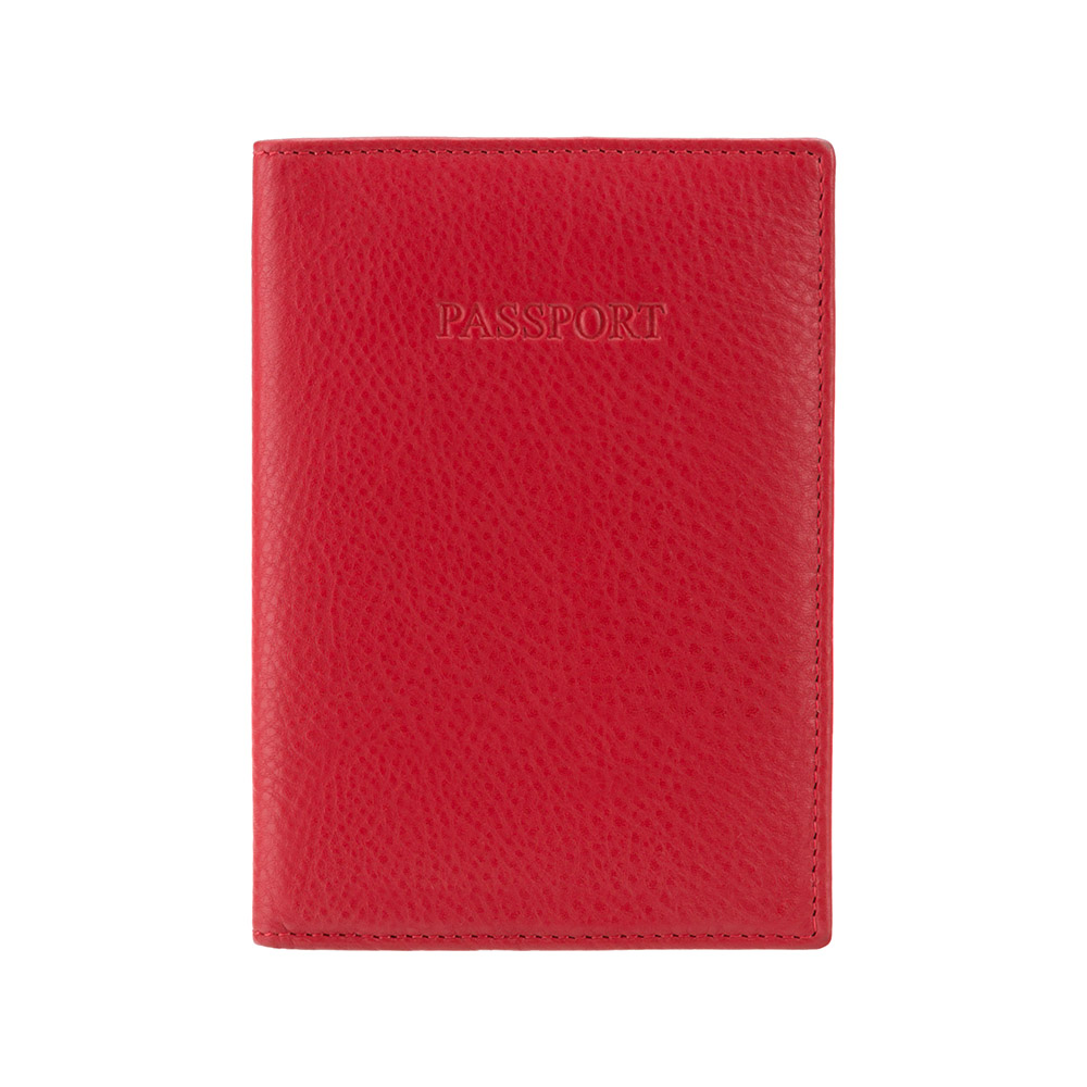 Кожаная обложка для паспорта Visconti 2201 - Polo (red)