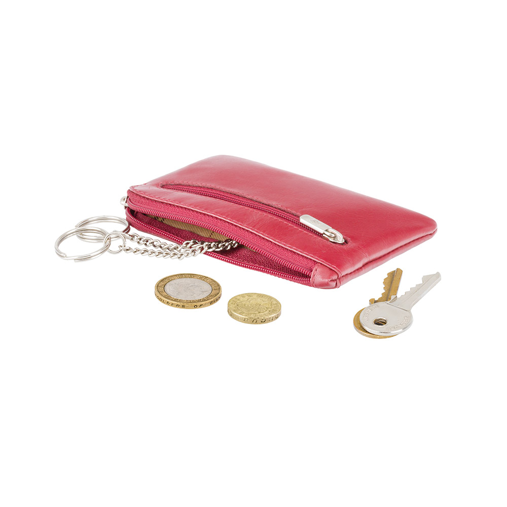 Кожаная ключница Visconti MZ19 - Geno (red)