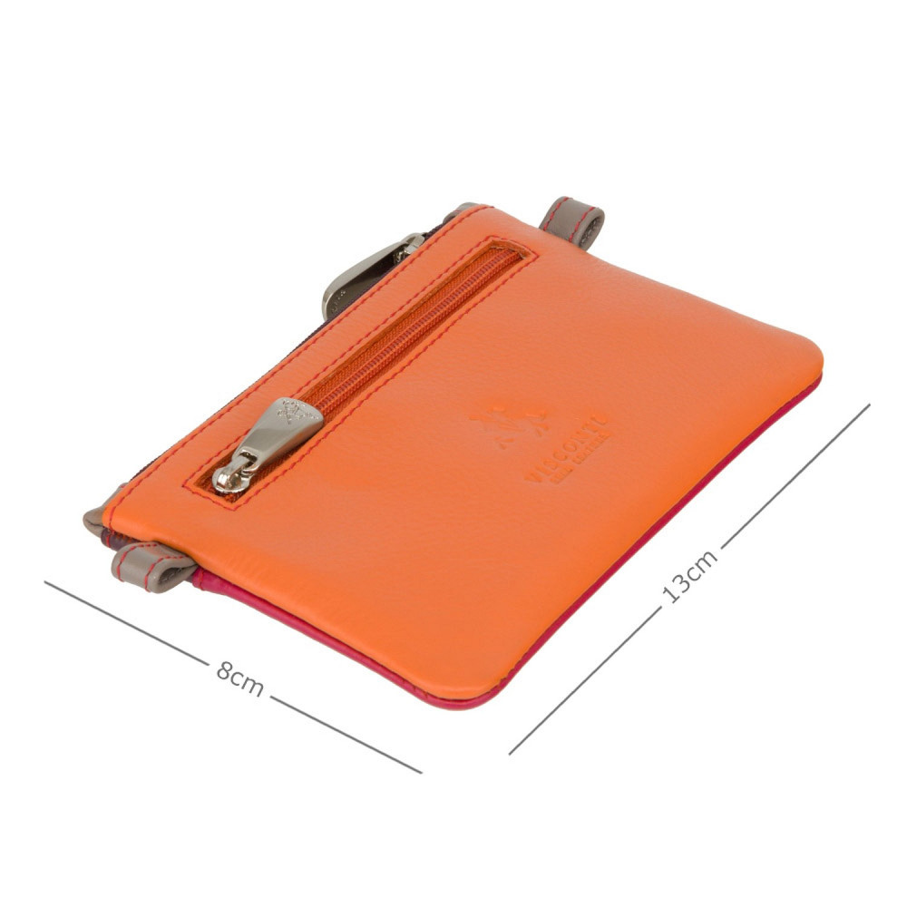 Кожная ключница Visconti CP2 Cora (Orange Multi)