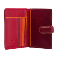 Кожаная обложка для паспорта Visconti RB75 - Sumba (red multi) 