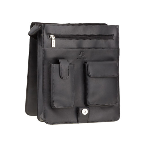 Мужская сумка мессенджер Visconti 18410 Jasper (Black)