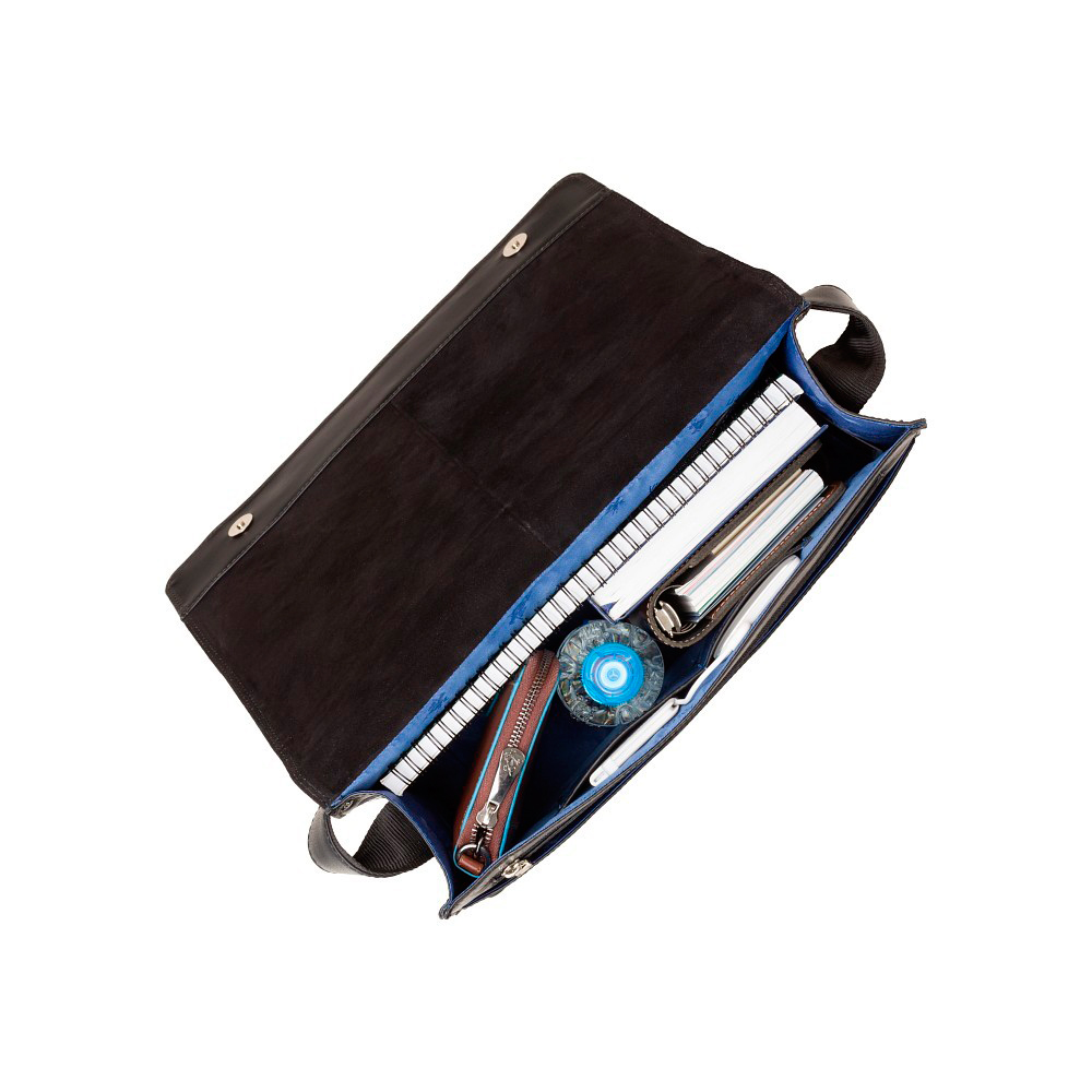 Кожаная сумка-мессенджер Visconti ML23 Carter (Black)