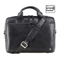 Сумка для ноутбука 13" Visconti ML30 Hugo с защитой RFID (Black) 