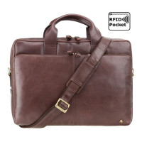 Сумка для ноутбука 13" Visconti ML30 Hugo із захистом RFID (Brown)