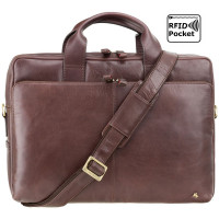 Сумка для ноутбука 15" Visconti ML31 Hugo із захистом RFID (Brown)