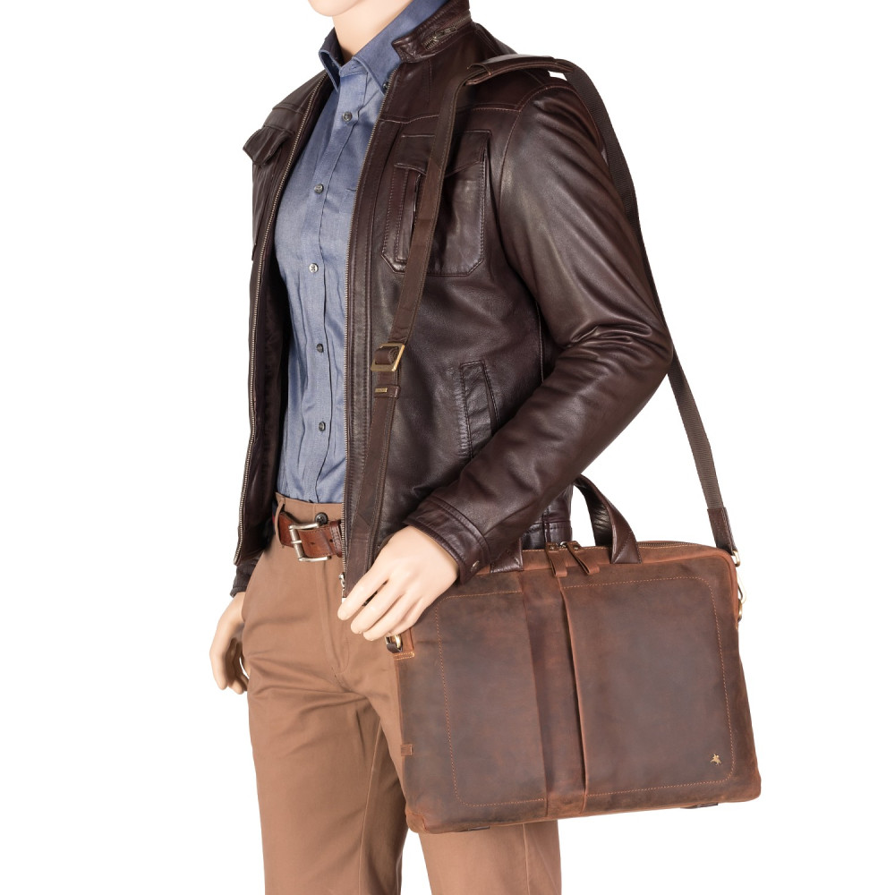 Сумка для ноутбука 13" Visconti TC76 - Octo с защитой RFID (Havana Tan)   