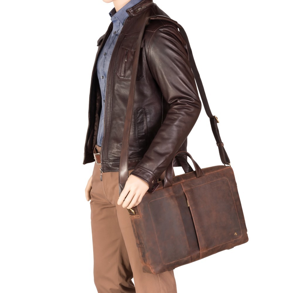 Сумка для ноутбука 13" Visconti TC76 - Octo с защитой RFID (Havana Tan)   