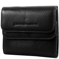 Женский кожаный кошелек Smith & Canova 28611 - Haxey (Black)