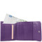 Женский кожаный кошелек Smith & Canova 28611 - Haxey (Purple)