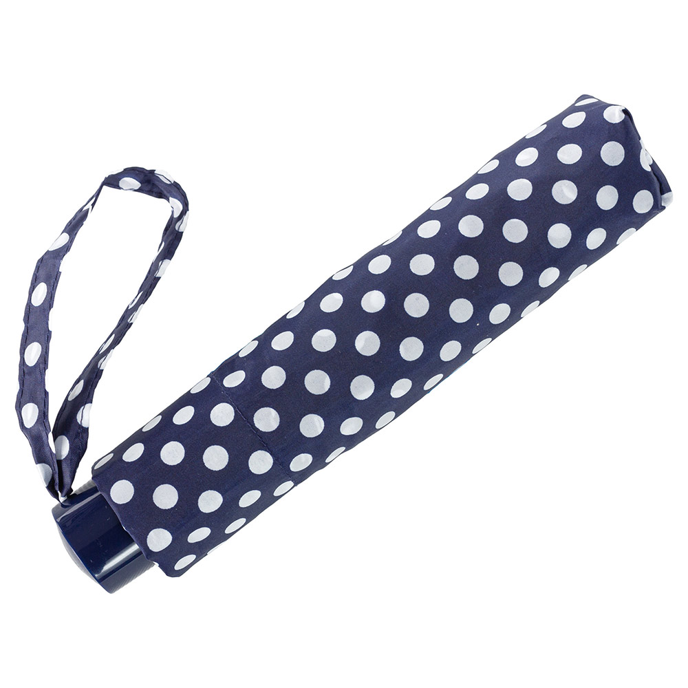 Жіноча механічна парасолька Incognito-4 L412 Navy Spot (Горошок)