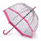 Женский прозрачный зонт-трость Fulton Birdcage-2 L042 - Pink Polka - (Розовый горох) Женский прозрачный зонт-трость Fulton Birdcage-2 L042 - Pink Polka - (Розовый горох)