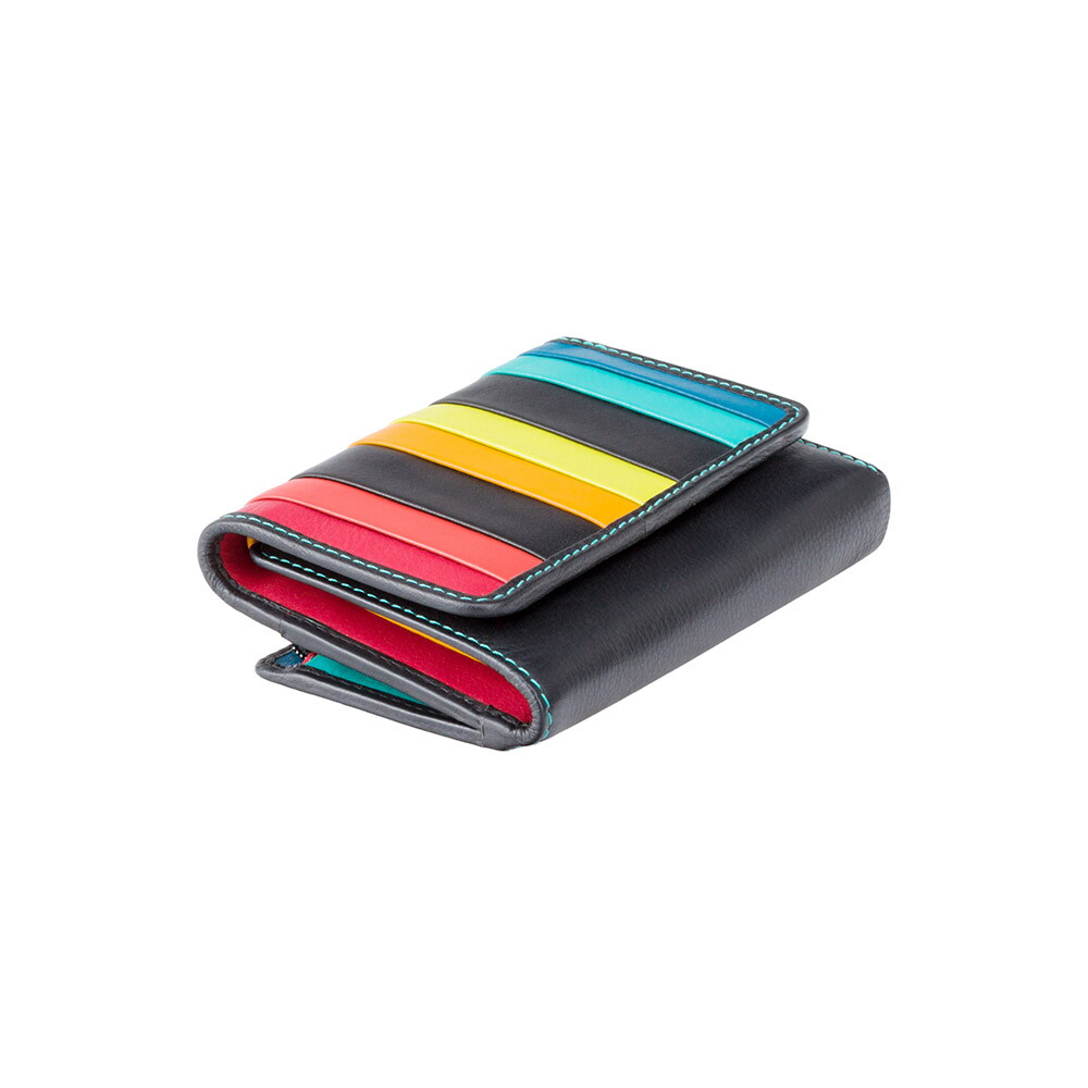 Женский кожаный кошелек Visconti STR3 с RFID Halki (black multi)