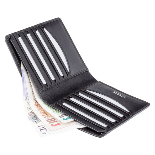 Мужской кожаный кошелек Visconti TSC49 с RFID Matteo (Black) 