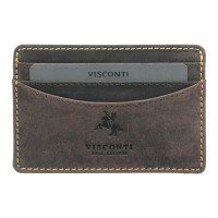 Кожаная кредитница Visconti VSL25 с RFID - (oil brown) 