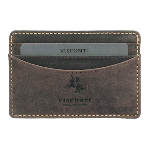 Шкіряна кредитниця Visconti VSL25 з RFID - (oil brown)