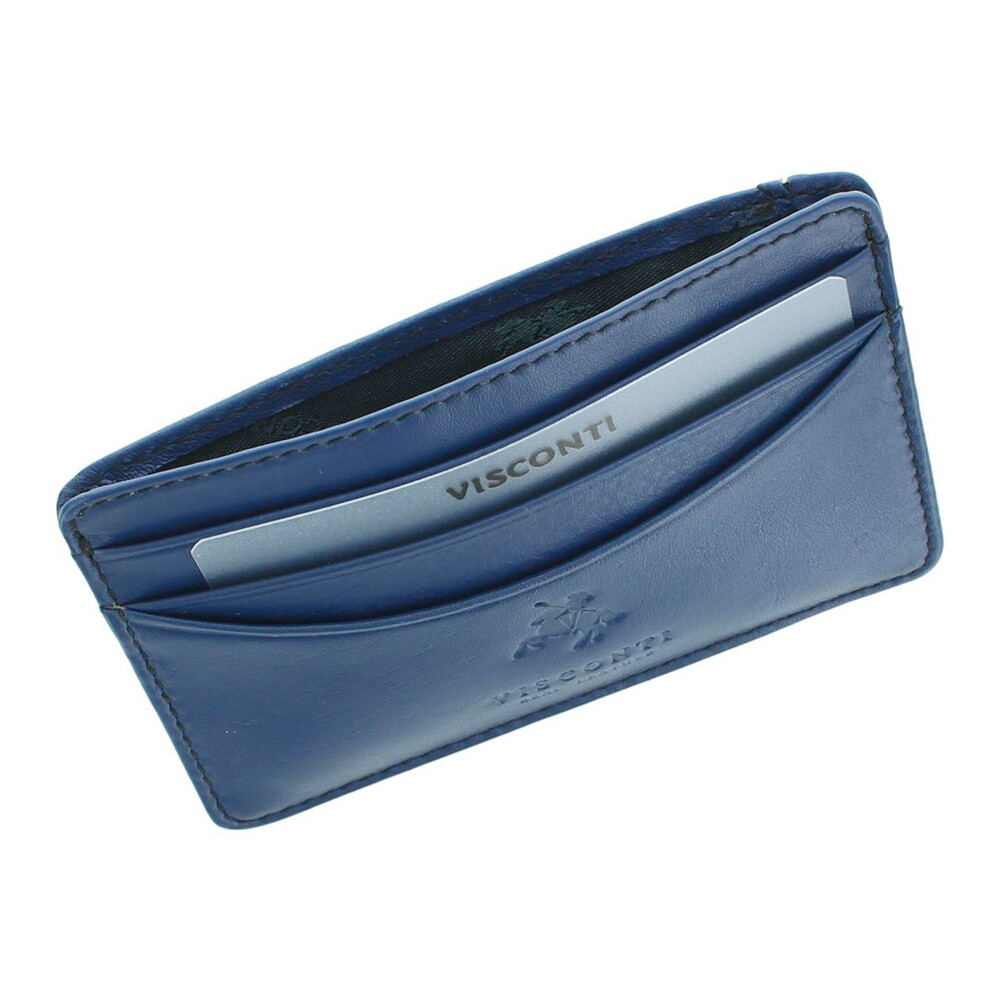 Кожаная кредитница Visconti VSL25 с RFID - (cobalt) 