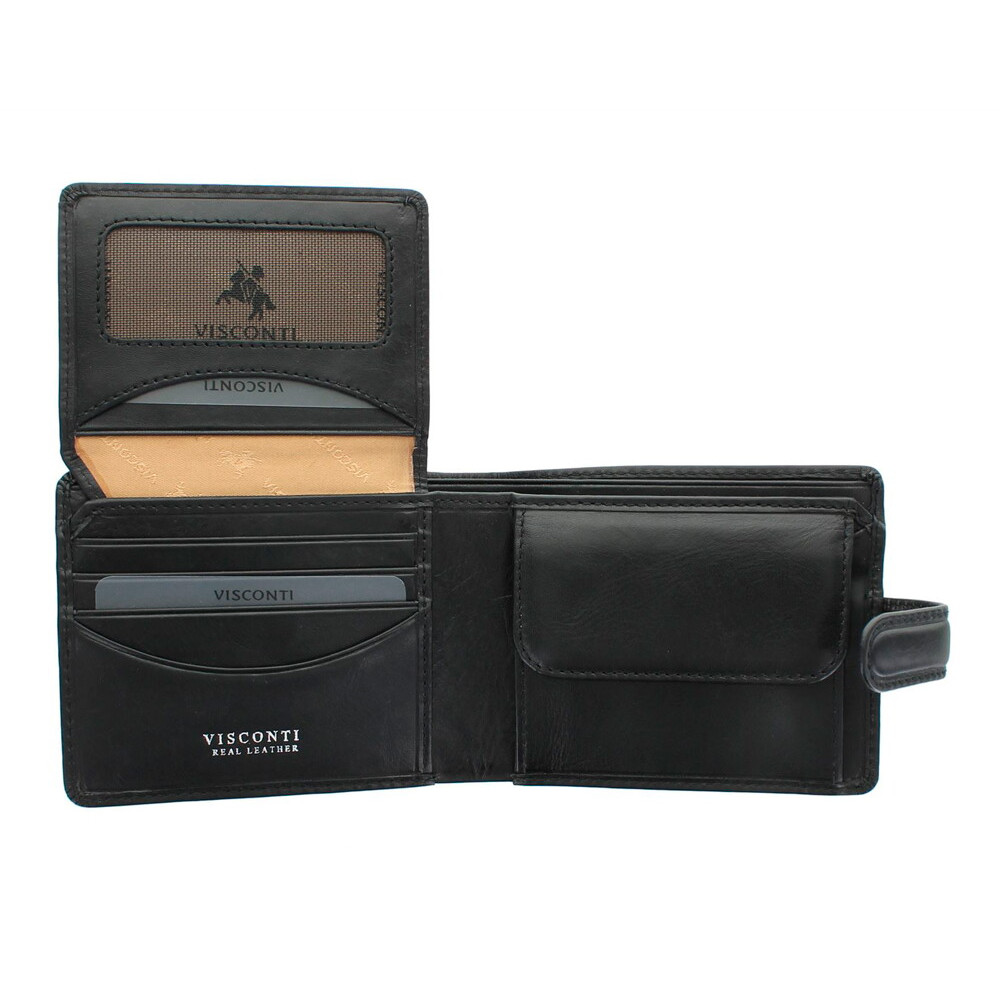 Мужской кошелек Visconti TSC48 с защитой RFID - Filipo (black) 