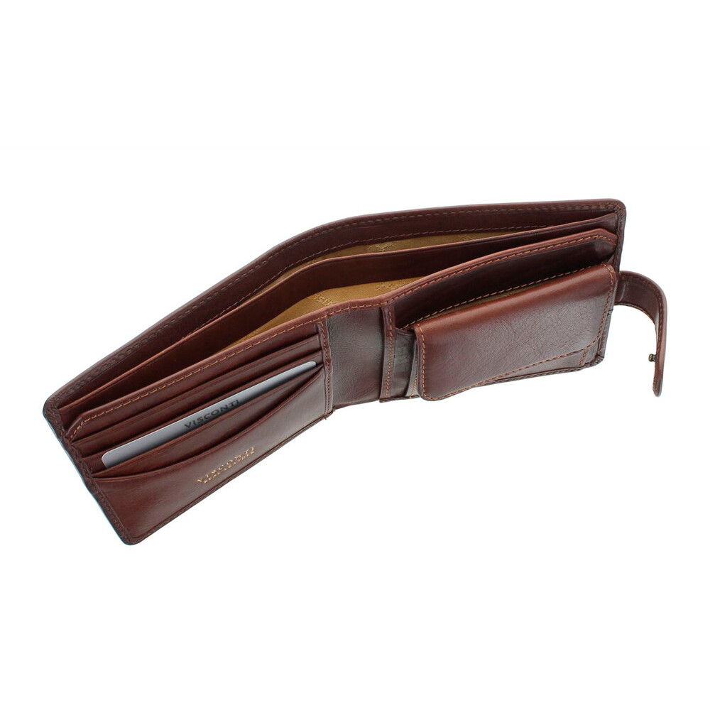 Мужской кожаный кошелек Visconti TSC47 с RFID Riccardo (Tan) 