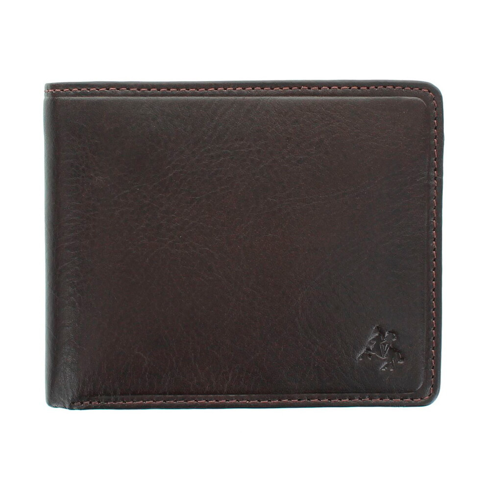 Мужской кожаный кошелек с монетницей Visconti TSC46 с RFID Francesca (Brown) 