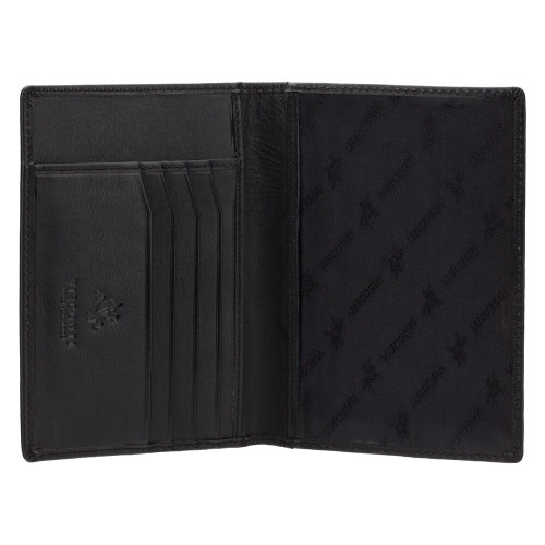 Шкіряна обкладинка для паспорту Visconti 2201 - Polo (black)
