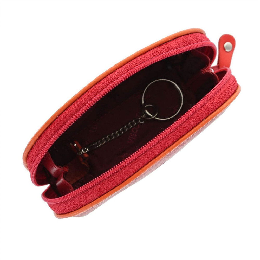 Кожная ключница Visconti RB63 - Malay (red multi)