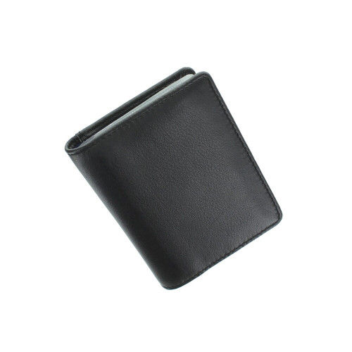 Шкіряна кредитниця Visconti VSL24 з RFID - (black/cobalt)