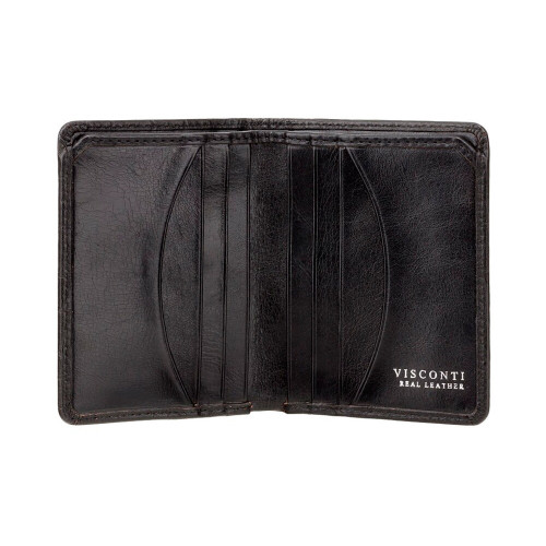 Мужской кожаный кошелек Visconti CR91 - Caiman (black) 
