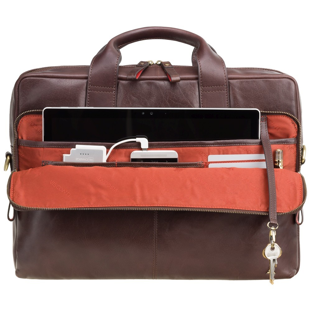 Сумка для ноутбука 15" Visconti ML31 Hugo с защитой RFID (Brown)