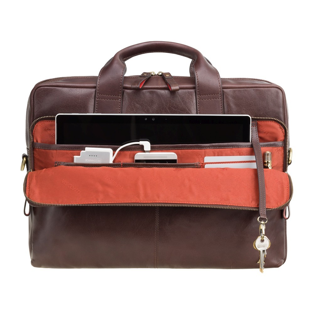 Сумка для ноутбука 13" Visconti ML30 Hugo с защитой RFID (Brown)