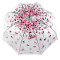 Женский прозрачный зонт-трость Fulton Birdcage-2 L042 - Rose Bud (Розовый бутон)