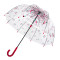 Женский прозрачный зонт-трость Fulton Birdcage-2 L042 - Rose Bud (Розовый бутон)
