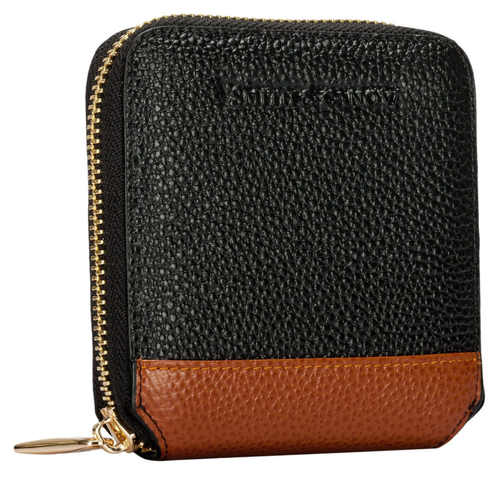 Женский кошелек Smith & Canova 26803 - Althorp (Black-Tan)