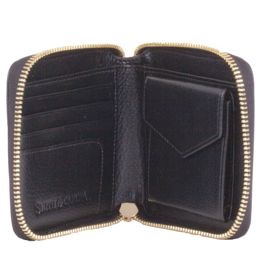 Женский кошелек Smith & Canova 26803 - Althorp (Black-Tan)