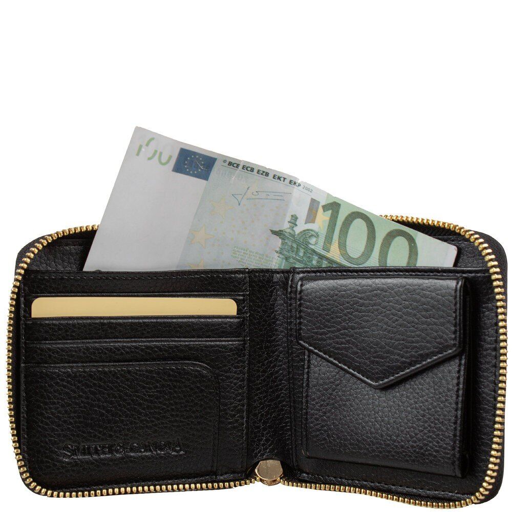 Женский кошелек Smith & Canova 26803 - Althorp (Black-Tan)
