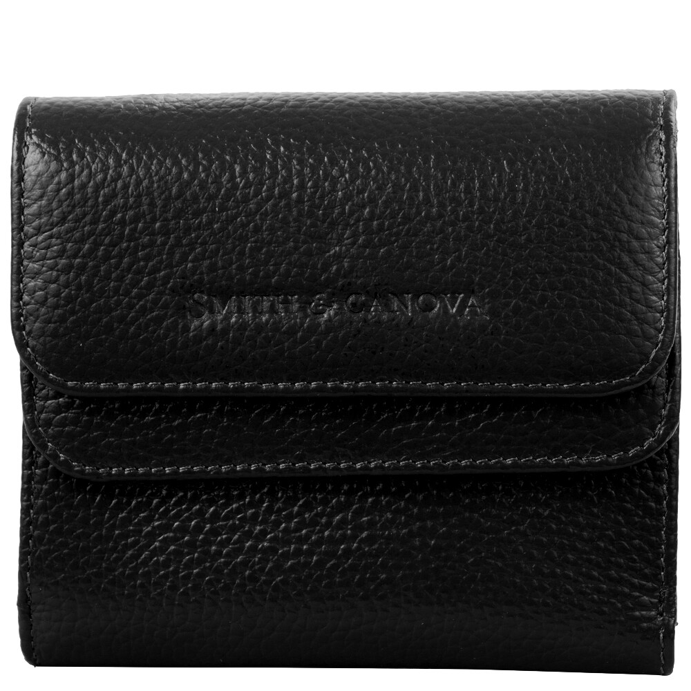 Женский кожаный кошелек Smith & Canova 28611 - Haxey (Black)