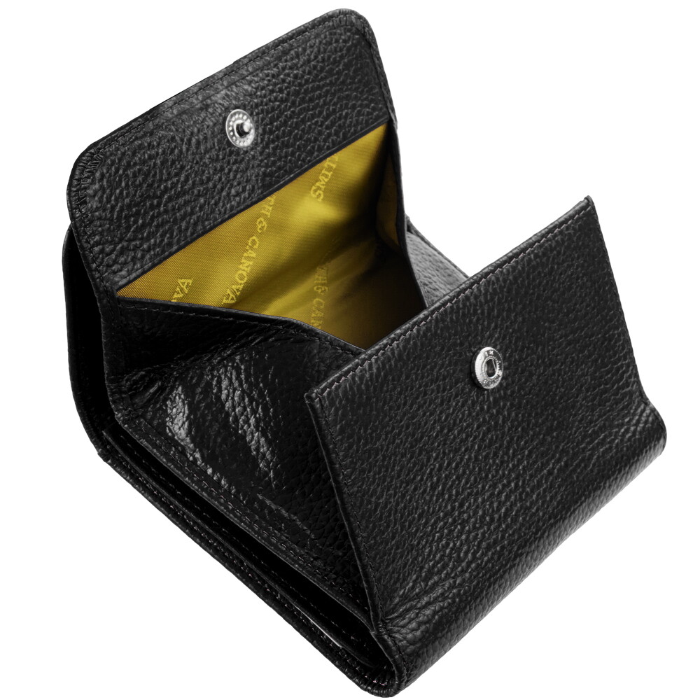 Женский кожаный кошелек Smith & Canova 28611 - Haxey (Black)